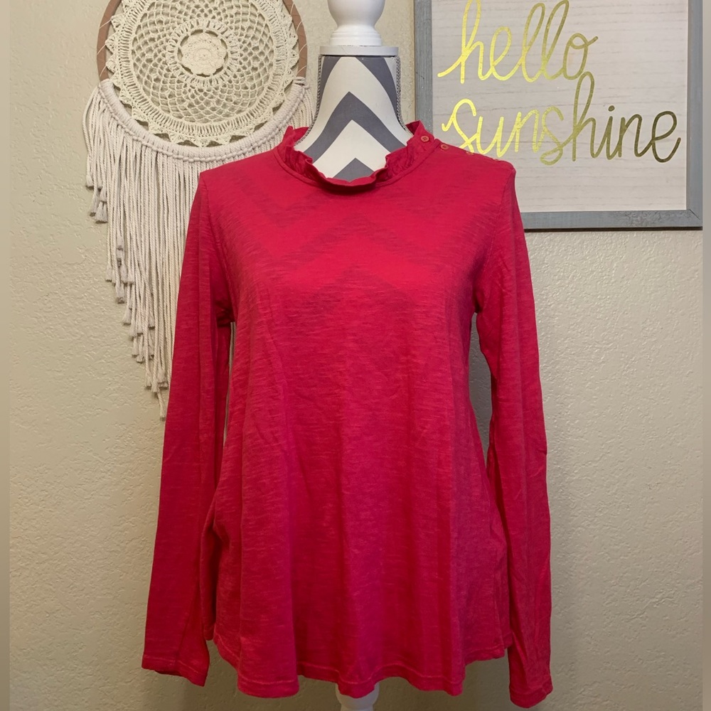 STATESIDE from Anthropologie. Super comfy. Very pretty pink. Size Medium.